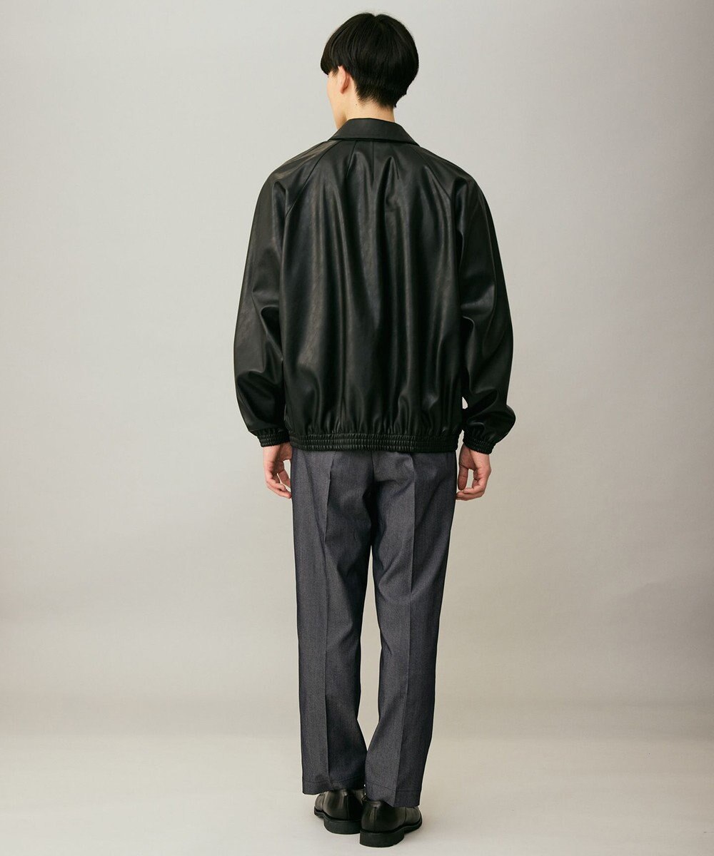 UNFILO MENS アラエルレザーライク ブルゾン 