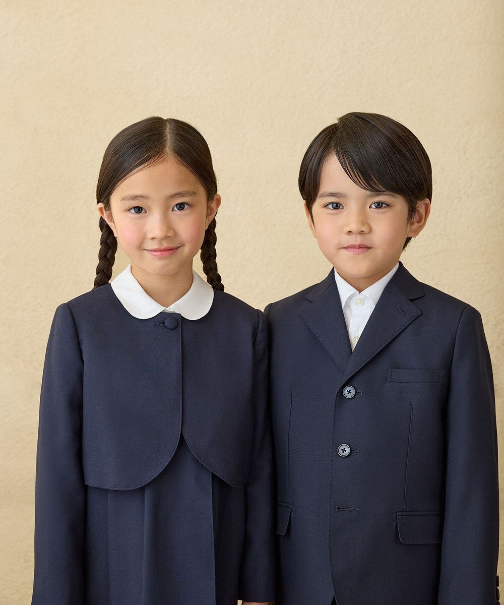 MIKI HOUSE HOT BISCUITS 【110-130cm】ウールサキソニー素材のスーツ 