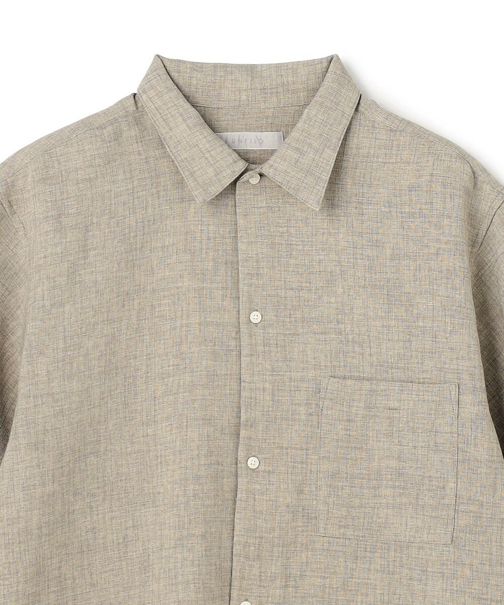 UNFILO MENS リネンライク シャツ 