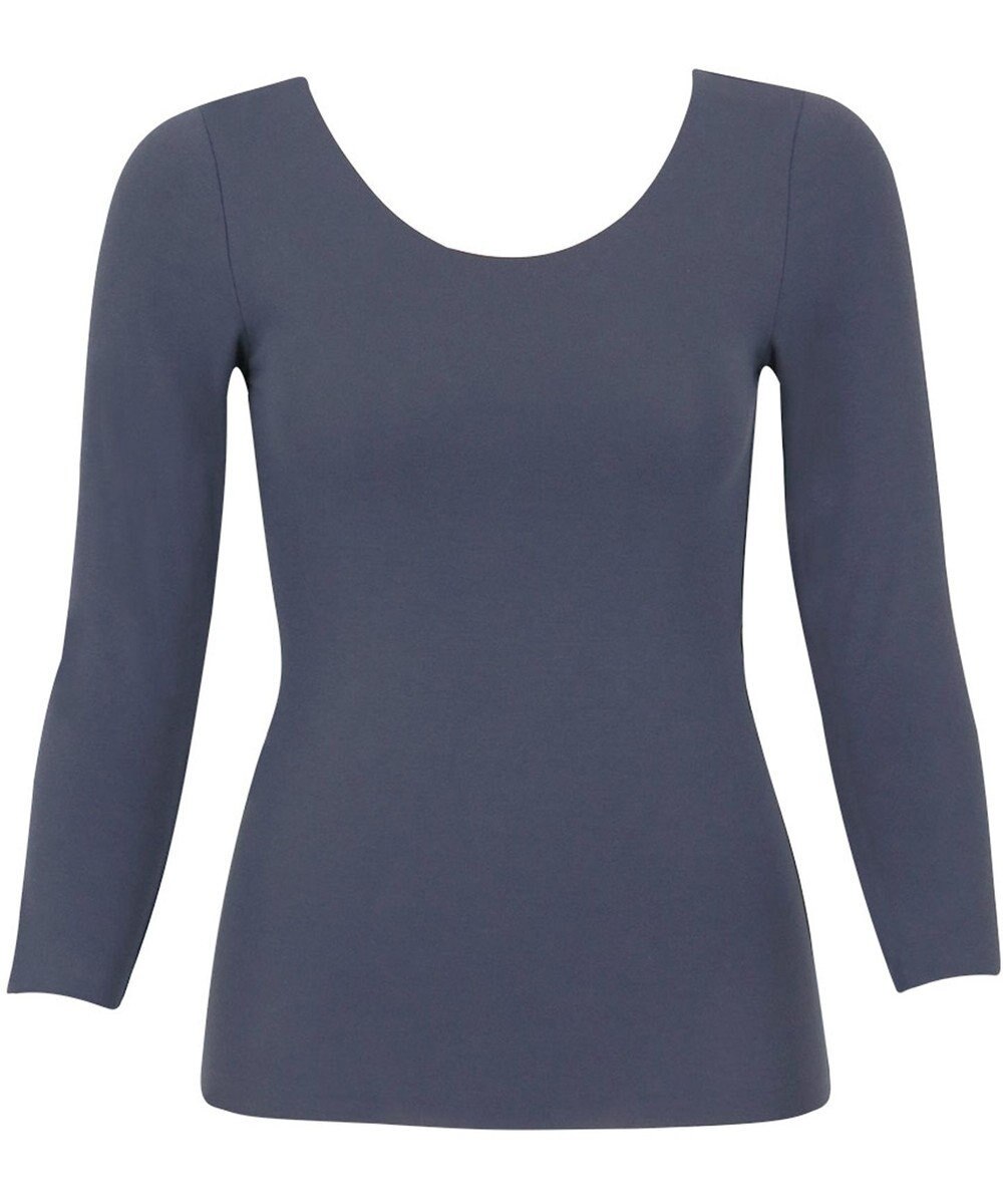 Wing あったかインナー 綿100％(肌側) アウターにひびきにくい ムレにくい 【綿の贅沢 ここちフラット】 8分袖 長袖 秋 冬 EL4873 ウイング／ワコール 