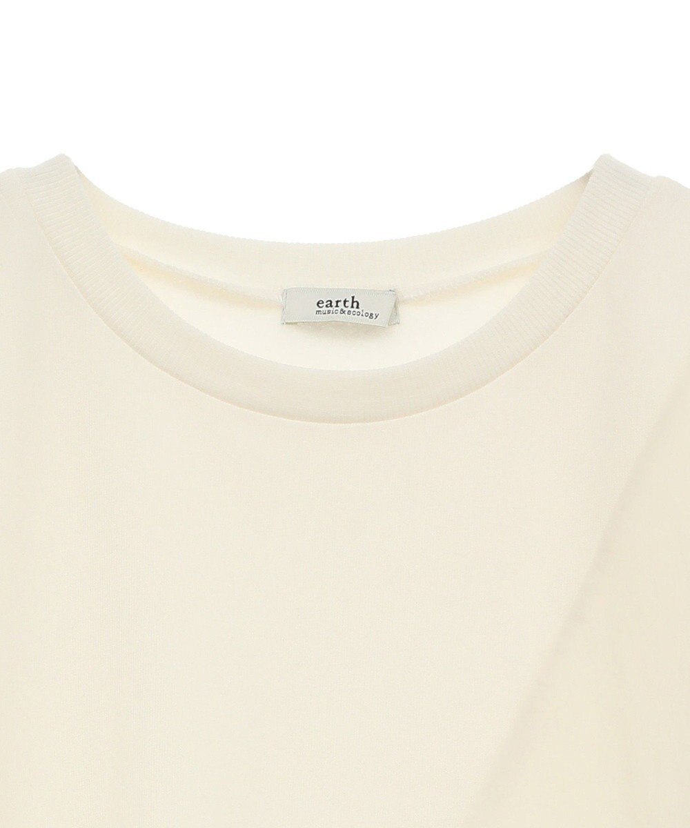 earth music&ecology サイドプリーツ裏起毛プルオーバー 