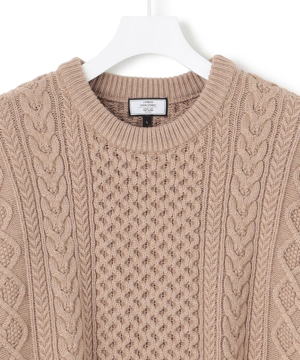 J.PRESS YORK STREET 【UNISEX】アランケーブルニット 
