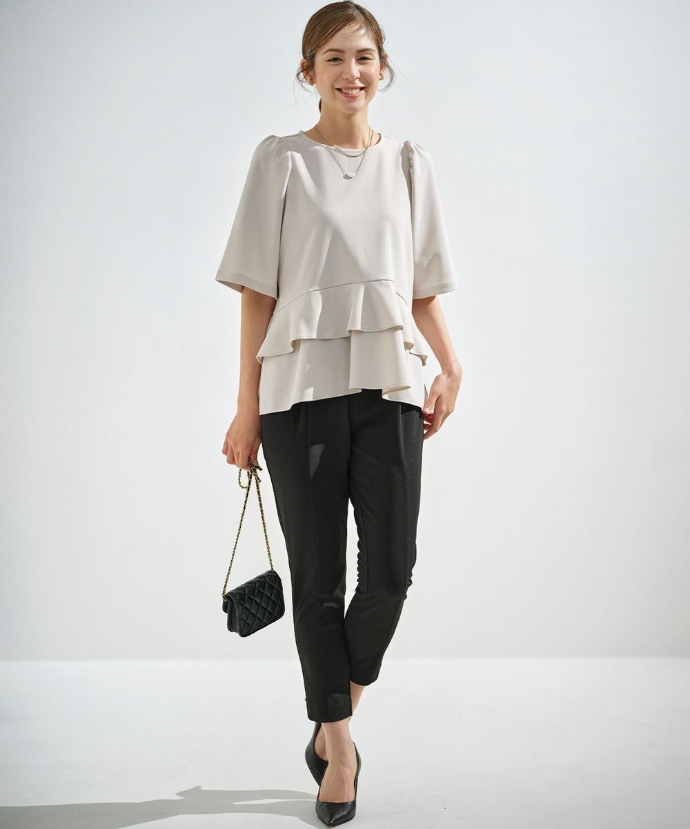 組曲 【接触冷感・吸湿冷感・UVカット】スタイルアップジャージー パンツ 