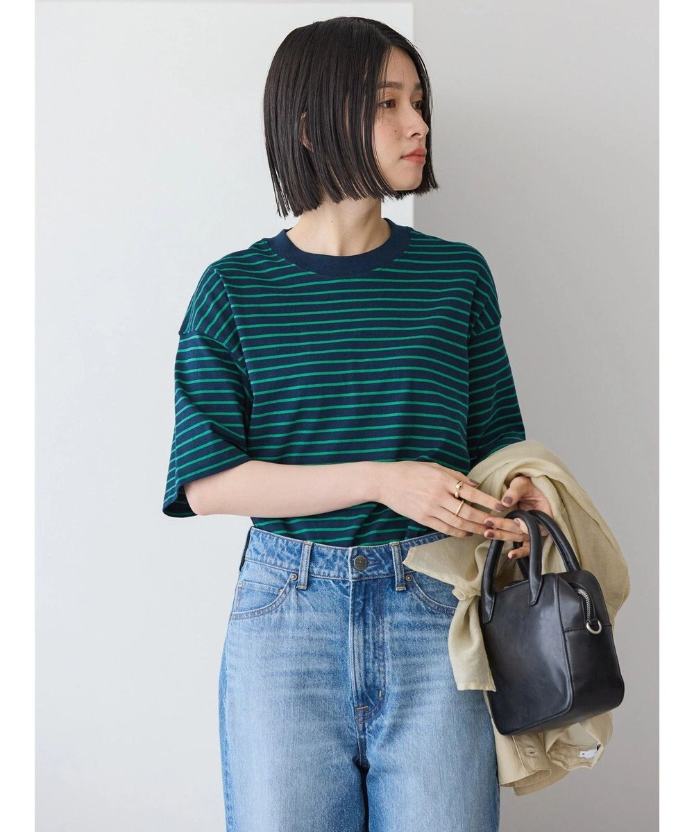 AMERICAN HOLIC ボーダーショートカットプルオーバー 