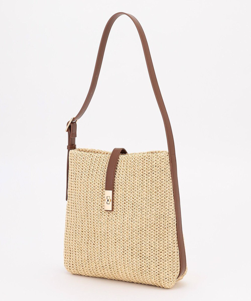 ANY フェイクラフィアワンショルダーバッグ 