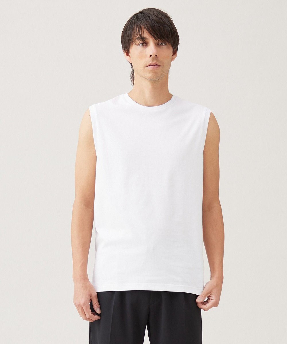 UNFILO MENS BASIC ノースリーブ カットソー 