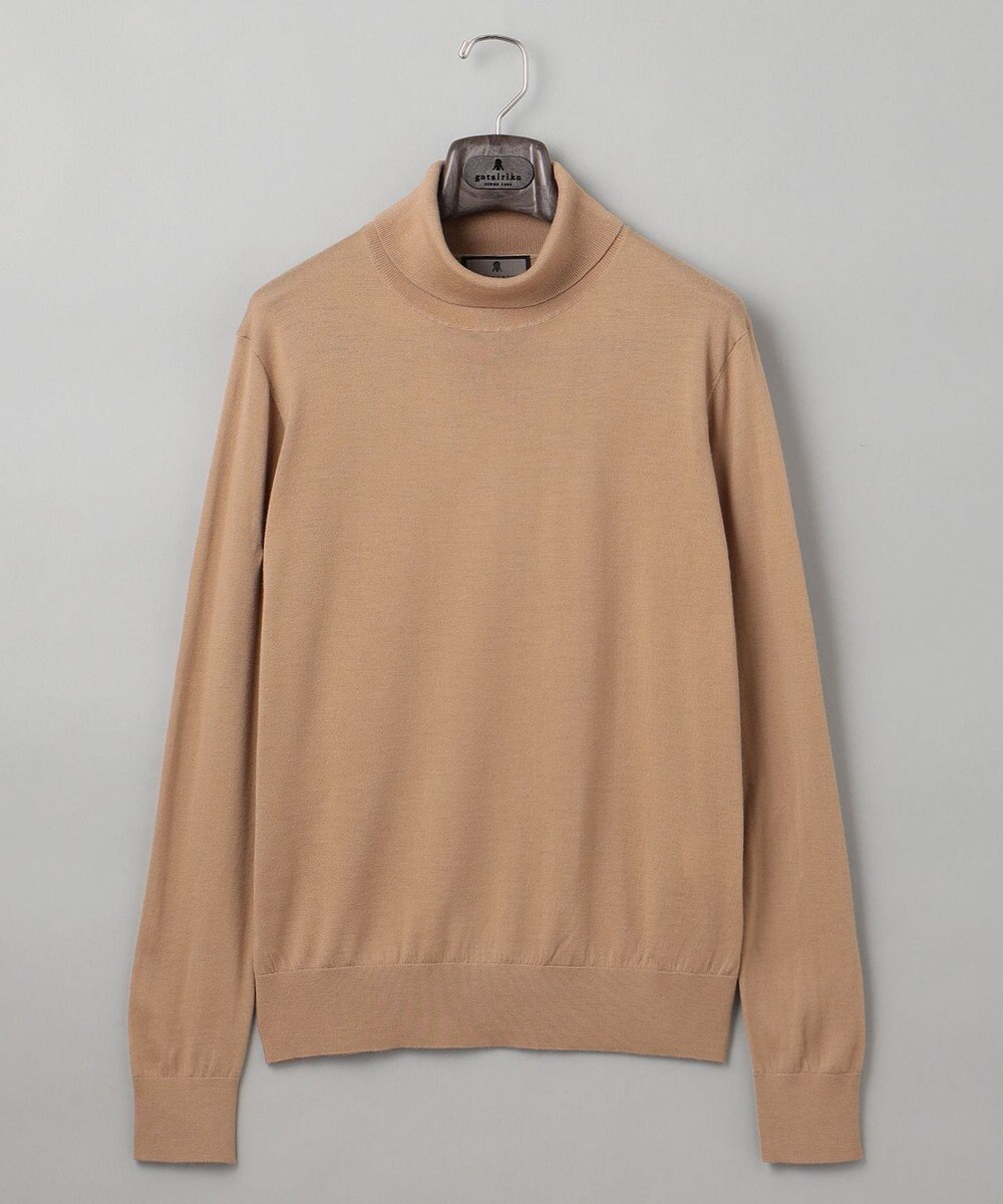 GOTAIRIKU 新色追加【洗える/チクチクしにくい/ピリングしにくい】イタリア糸 ハイゲージ タートルネックニット_WOOL100％ 