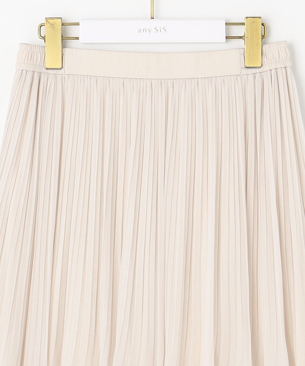 ANY SIS L 【洗える】シャイニープリーツ スカート 