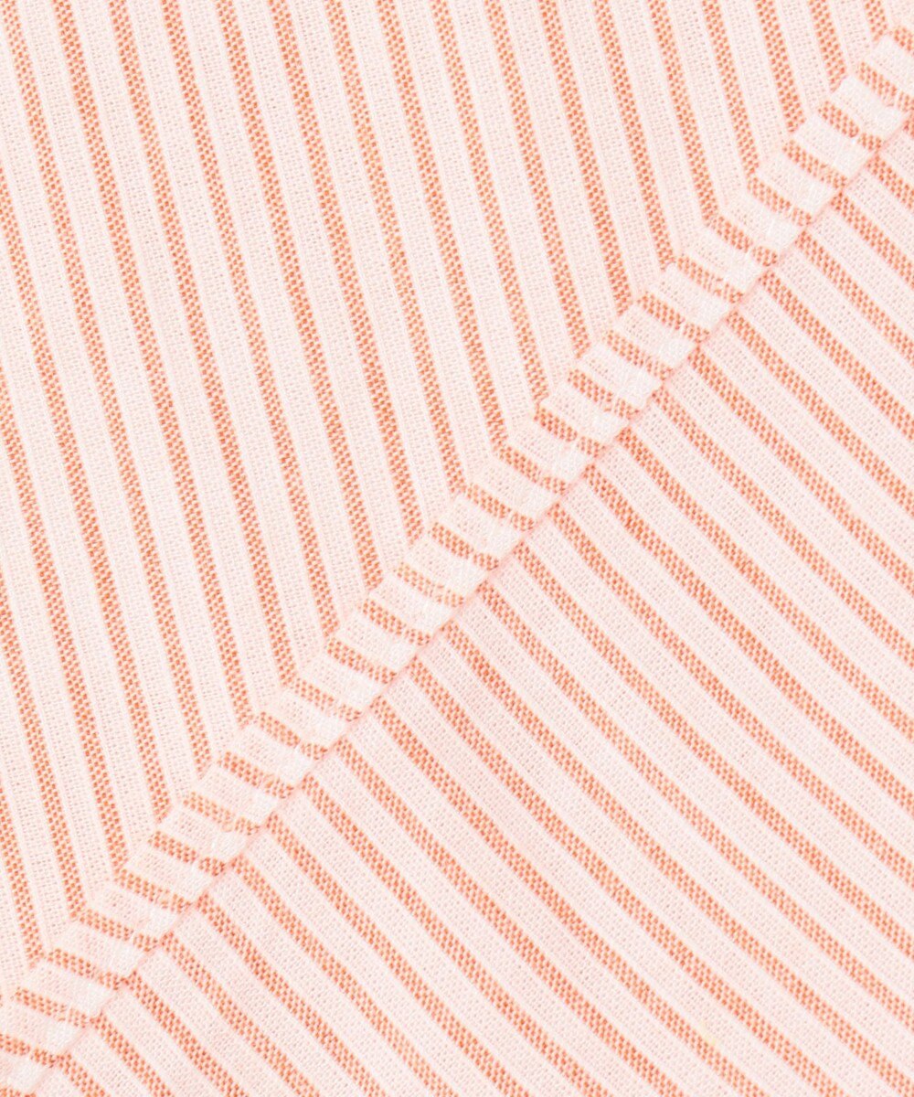 JOSEPH ABBOUD 【サスティナブル・７分袖】コットンリヨセルリネンコードストライプ シャツ 