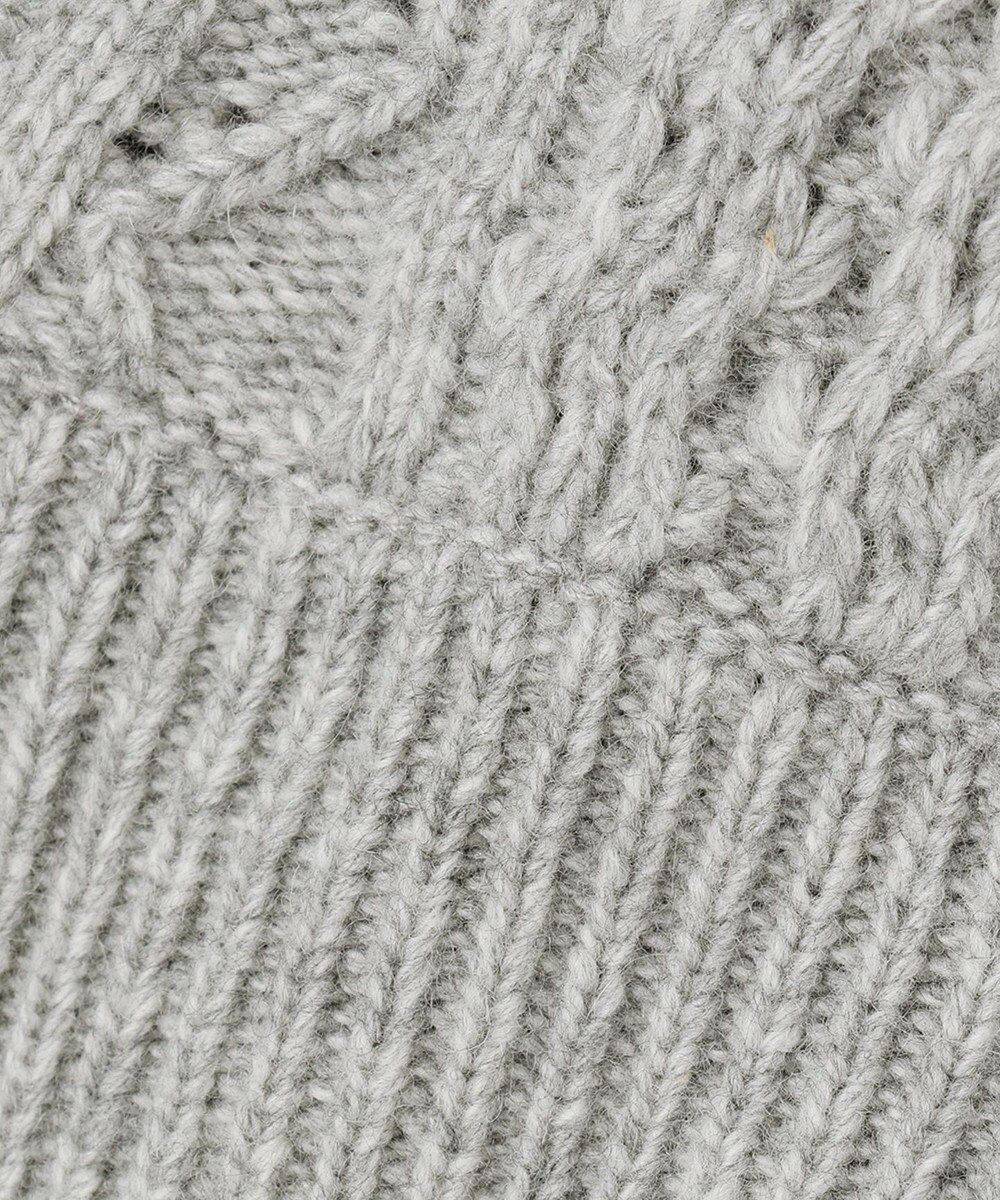 #Newans 【洗える】カシミヤブレンドバルキーデザインニットベスト 