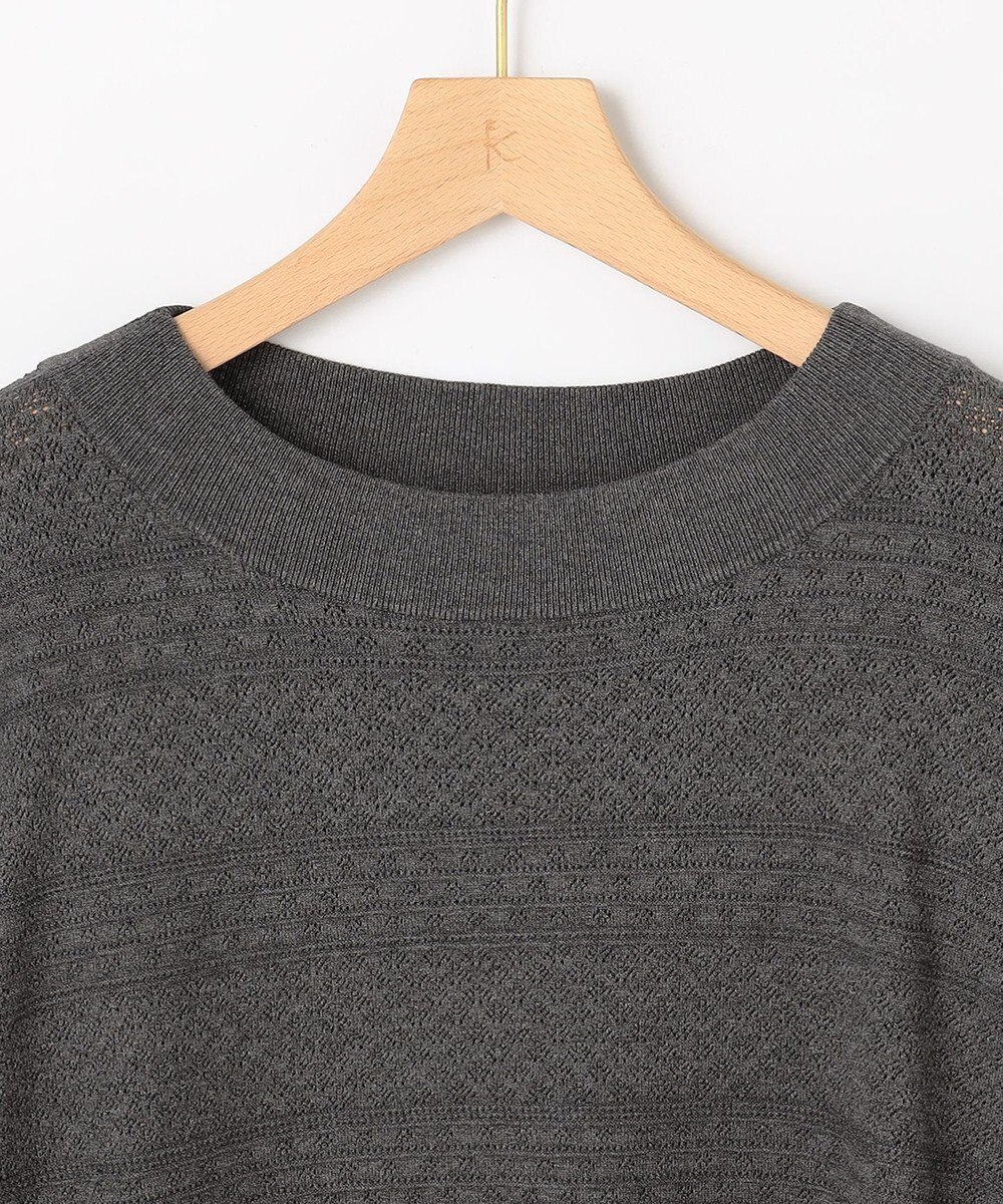 組曲 S 編み柄ディテールニット 