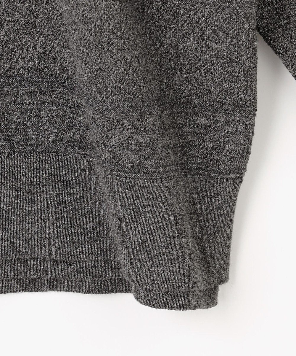 組曲 S 編み柄ディテールニット 