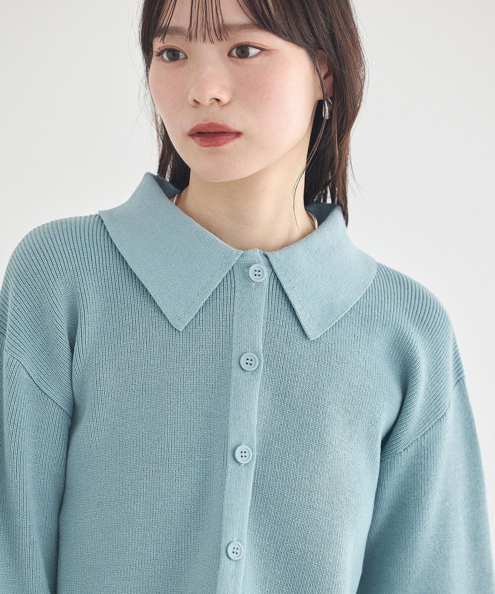 earth music&ecology 【2点SET】襟付きニットアンサンブル 