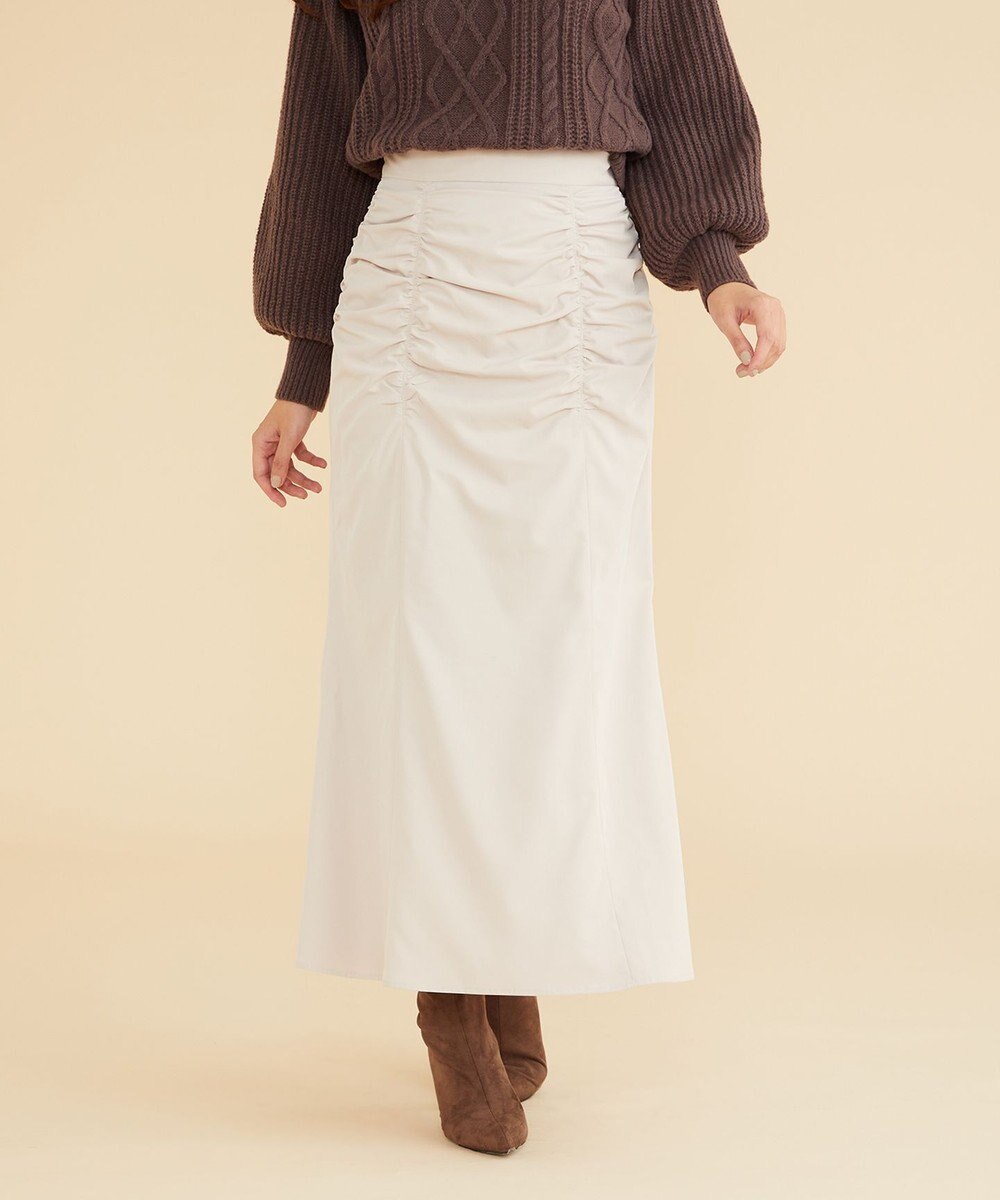 Feroux 【洗える】シュリンクマーメイド スカート 