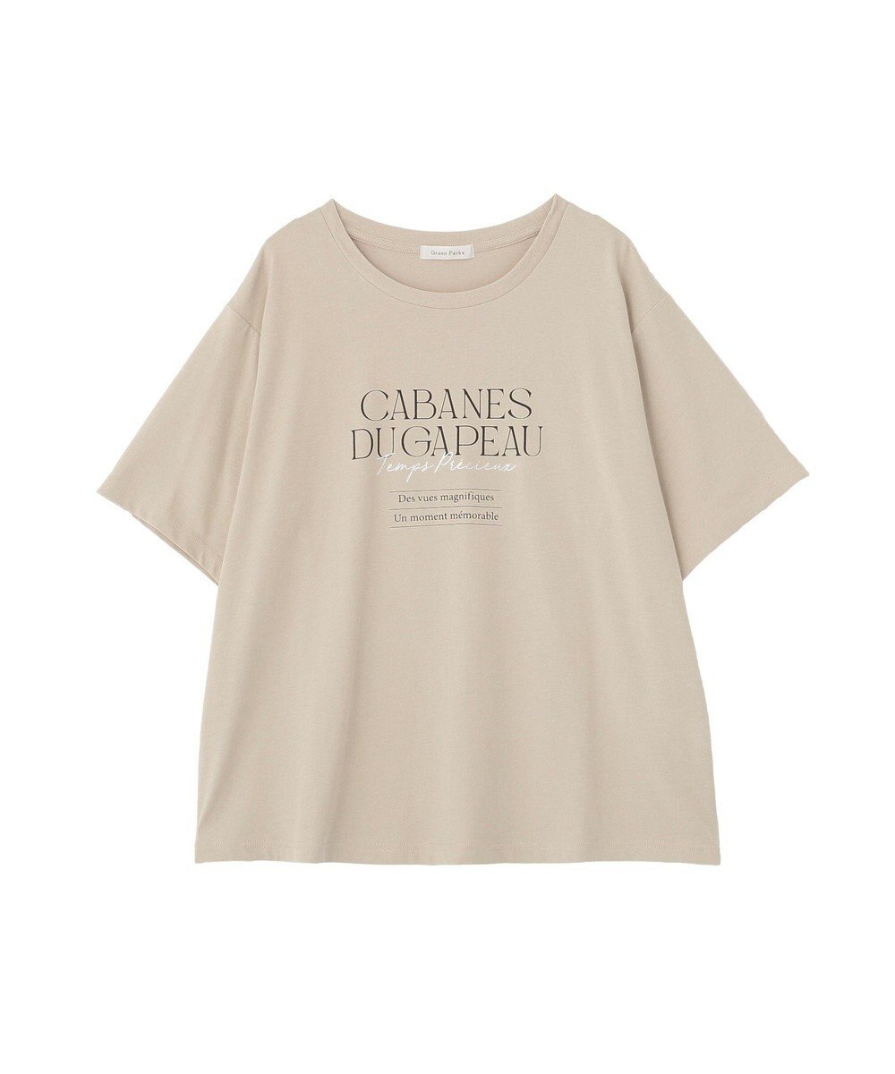 Green Parks 【適ON】多段きれい目ロゴＴシャツ 