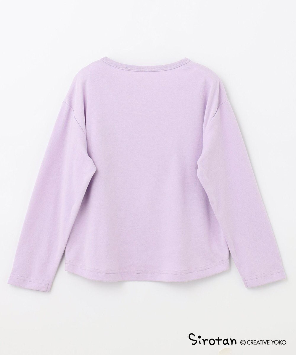 ANY KIDS 【しろたん×any FAM】しろたんサガラ刺繍長袖Tシャツ 