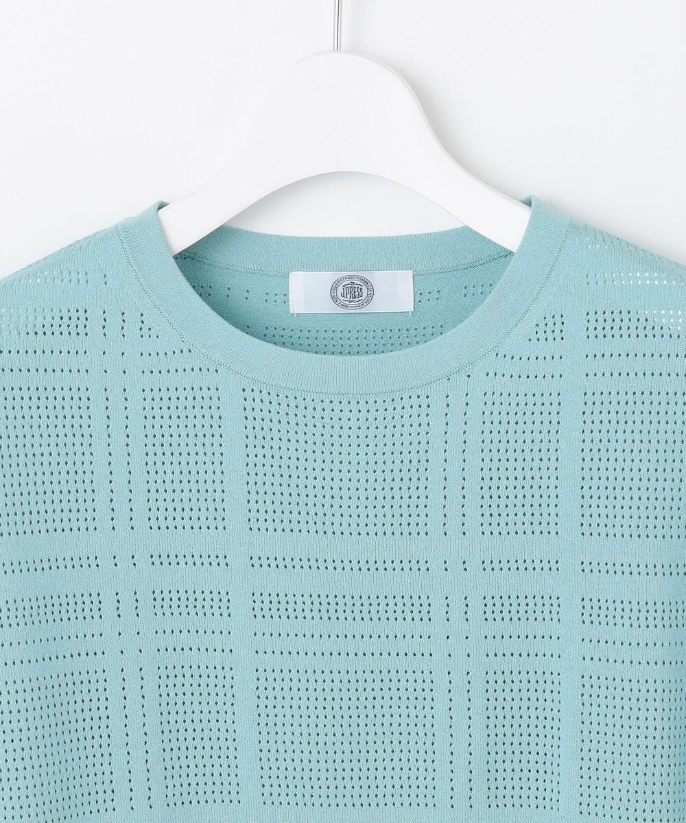 J.PRESS LADIES 【洗える】メッシュ パターン ニット 