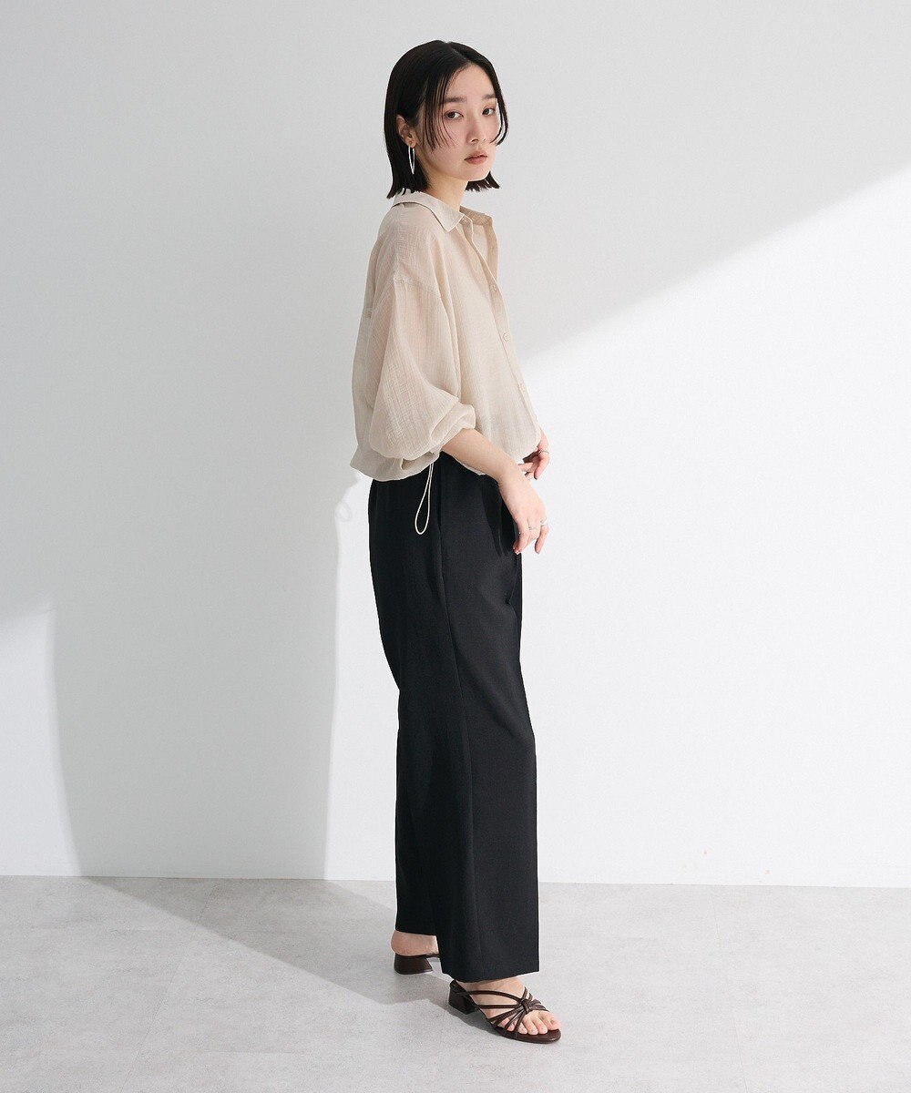 Green Parks 裾ドロストシアーシャツ 