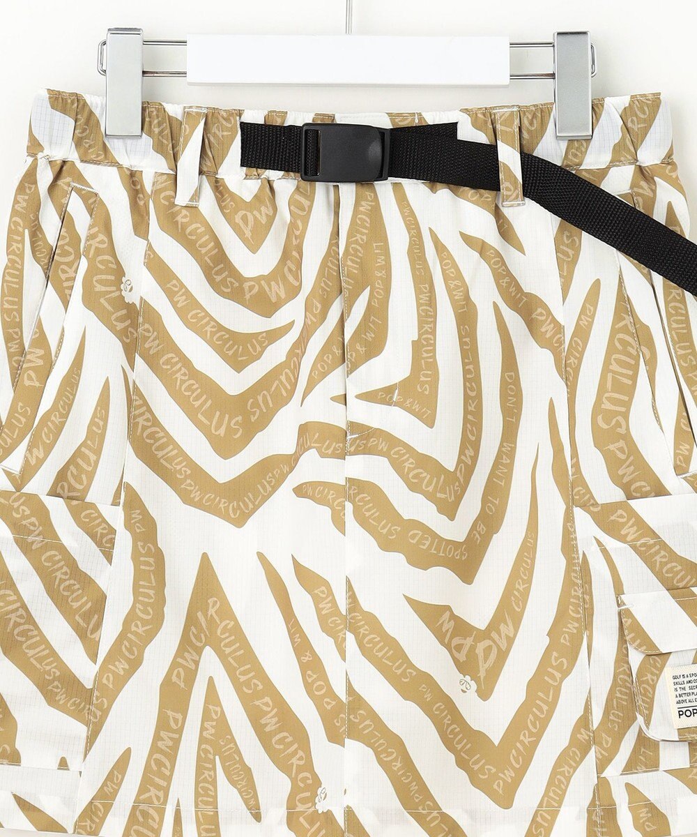 PW CIRCULUS 【高通気 / 軽撥水 / 軽量のDotAir 使用】【WOMEN】ゼブラ柄スカート ゴルフウェア レディース 