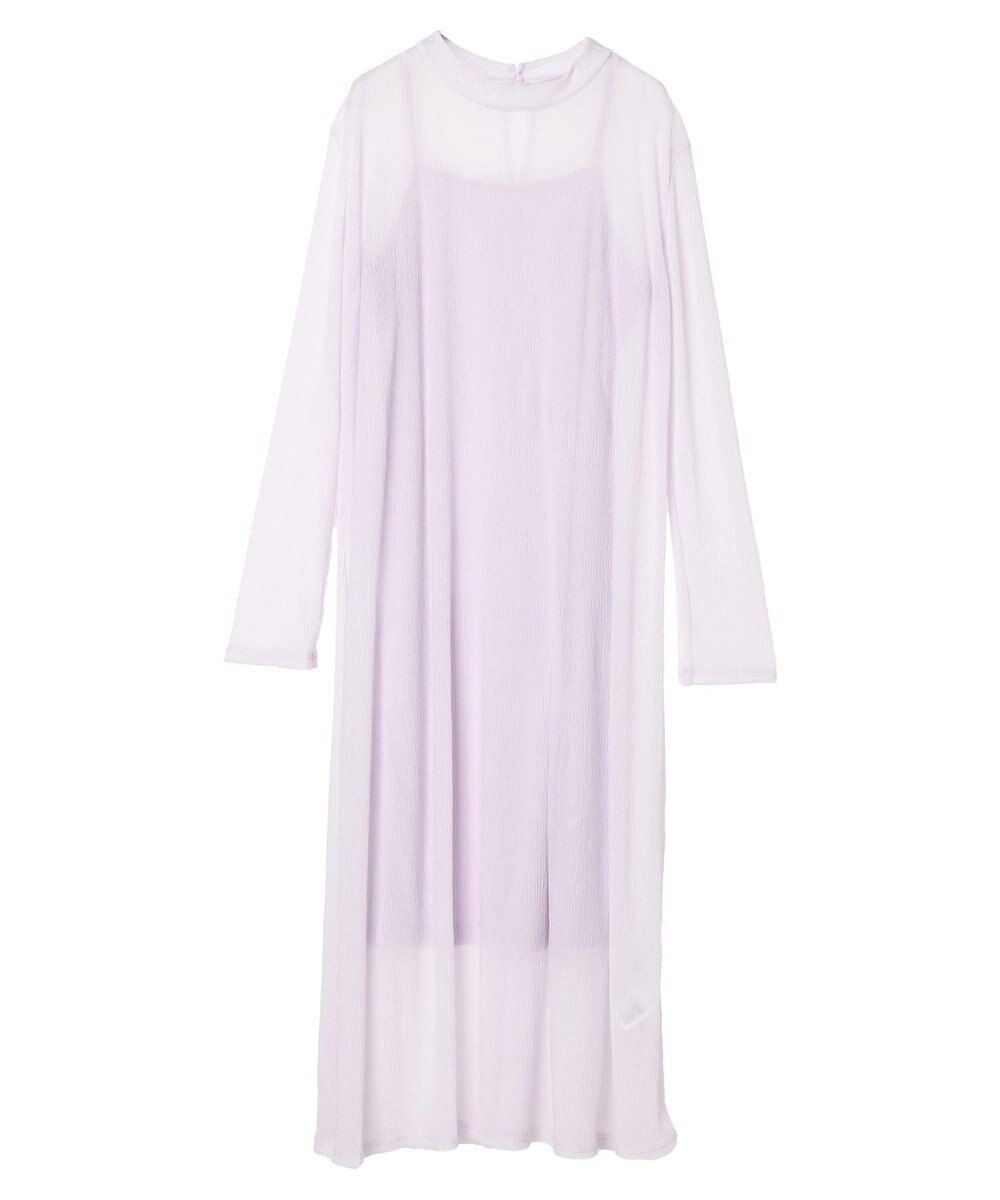 earth music&ecology ＳＥＴ２点シアーワンピース＋ペチワンピース 