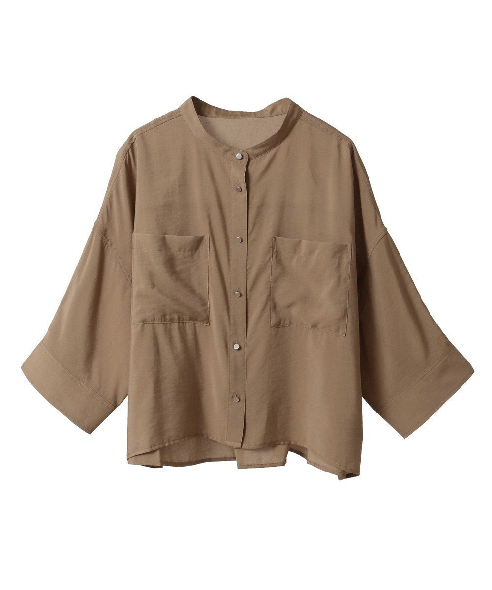 AMERICAN HOLIC 接触冷感Wポケット5分袖ショートシャツ 