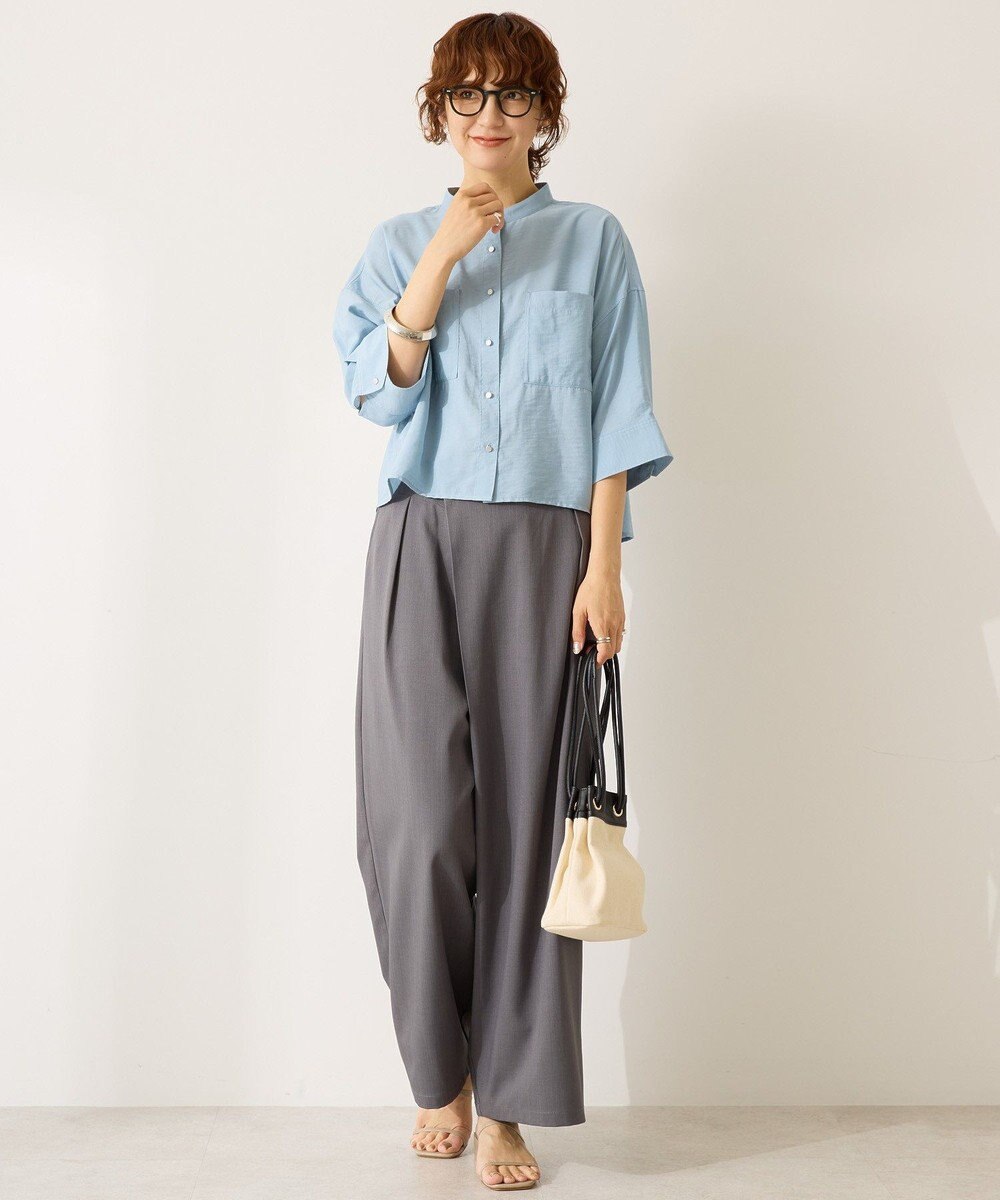 AMERICAN HOLIC 接触冷感Wポケット5分袖ショートシャツ 