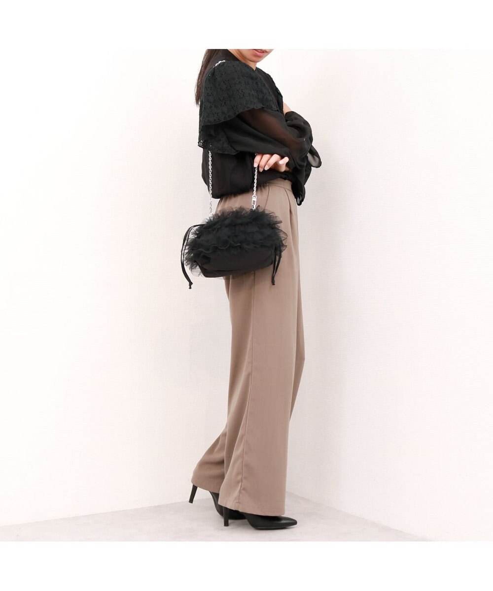 UNBILLION カシュカシュ cachecache / チュールフリルショルダーバッグ 