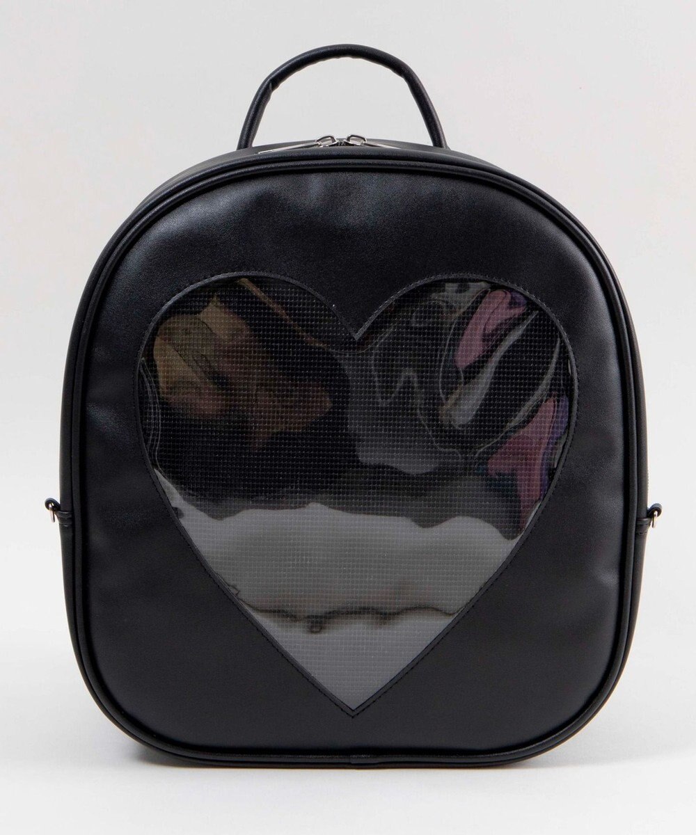 WEGO 【痛バ＆推し活グッズ】ハートウィンドウ痛リュック 