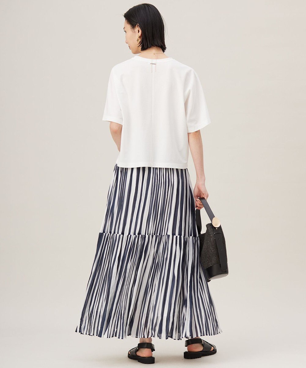 自由区 S 【接触冷感・UVカット・吸水速乾・抗菌防臭・洗える】ハイカウントクロップド丈 Tシャツ 