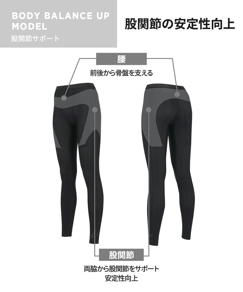 CW-X 【WOMEN】 CW-X スポーツタイツ 股関節・腰サポート 下半身の軸がブレにくい 球技 陸上 ロング 足首丈 レディース HOY509 /ワコール 