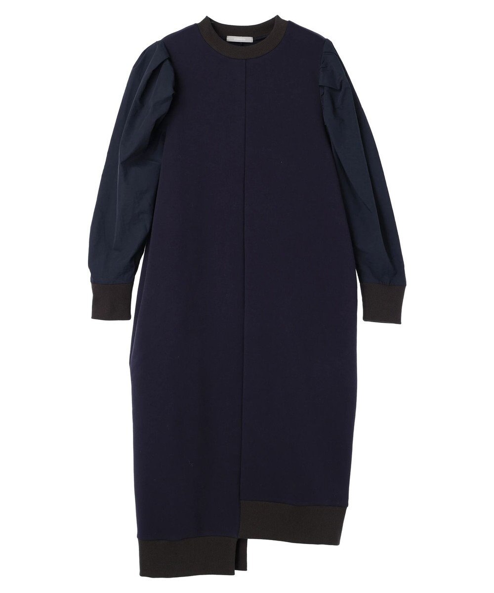 Green Parks armonia. リブ使いコクーンポンチワンピース 