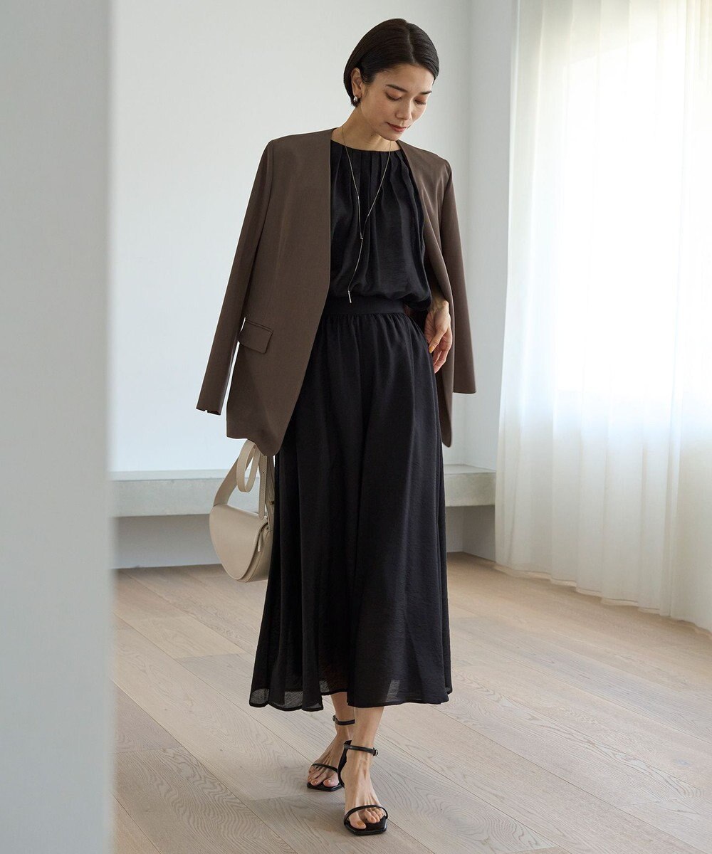 UNFILO ヴィンテージシアー プリーツブラウス 