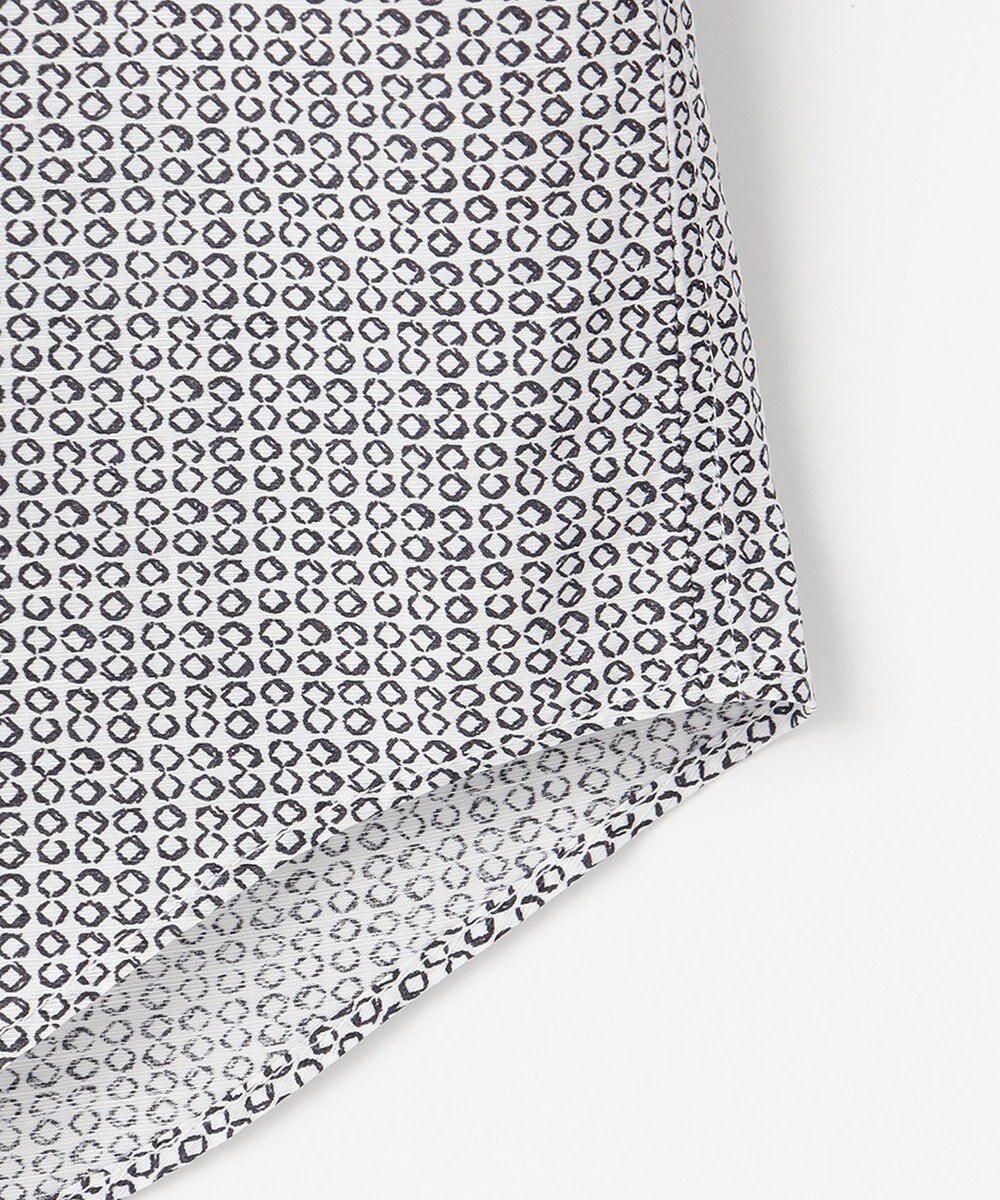 JOSEPH ABBOUD 【オーガニックコットン】リヨセルリネンプリント シャツ 