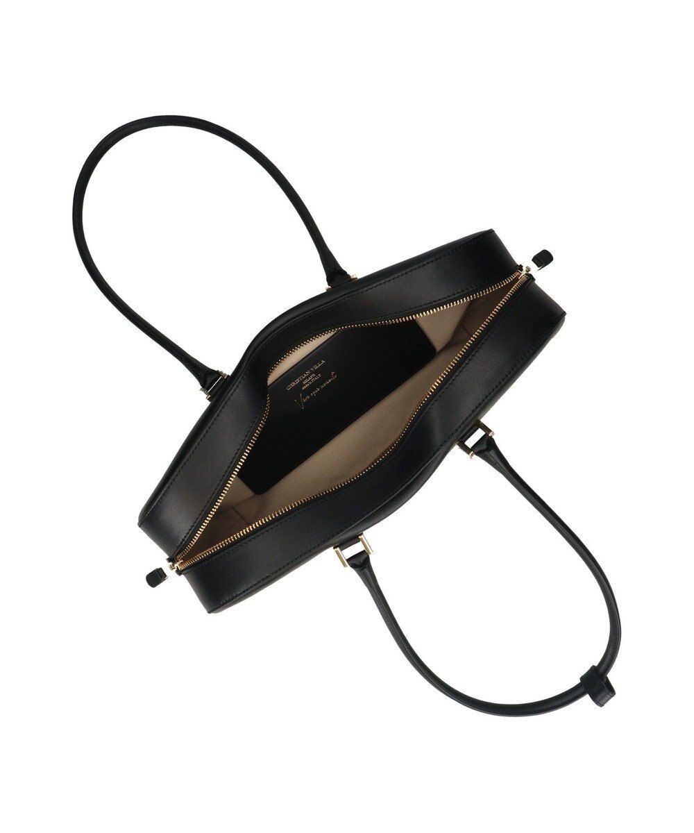 INTER-CHAUSSURES 【CHRISTIAN VILLA】レザーワイドミディアムショルダーバッグ 