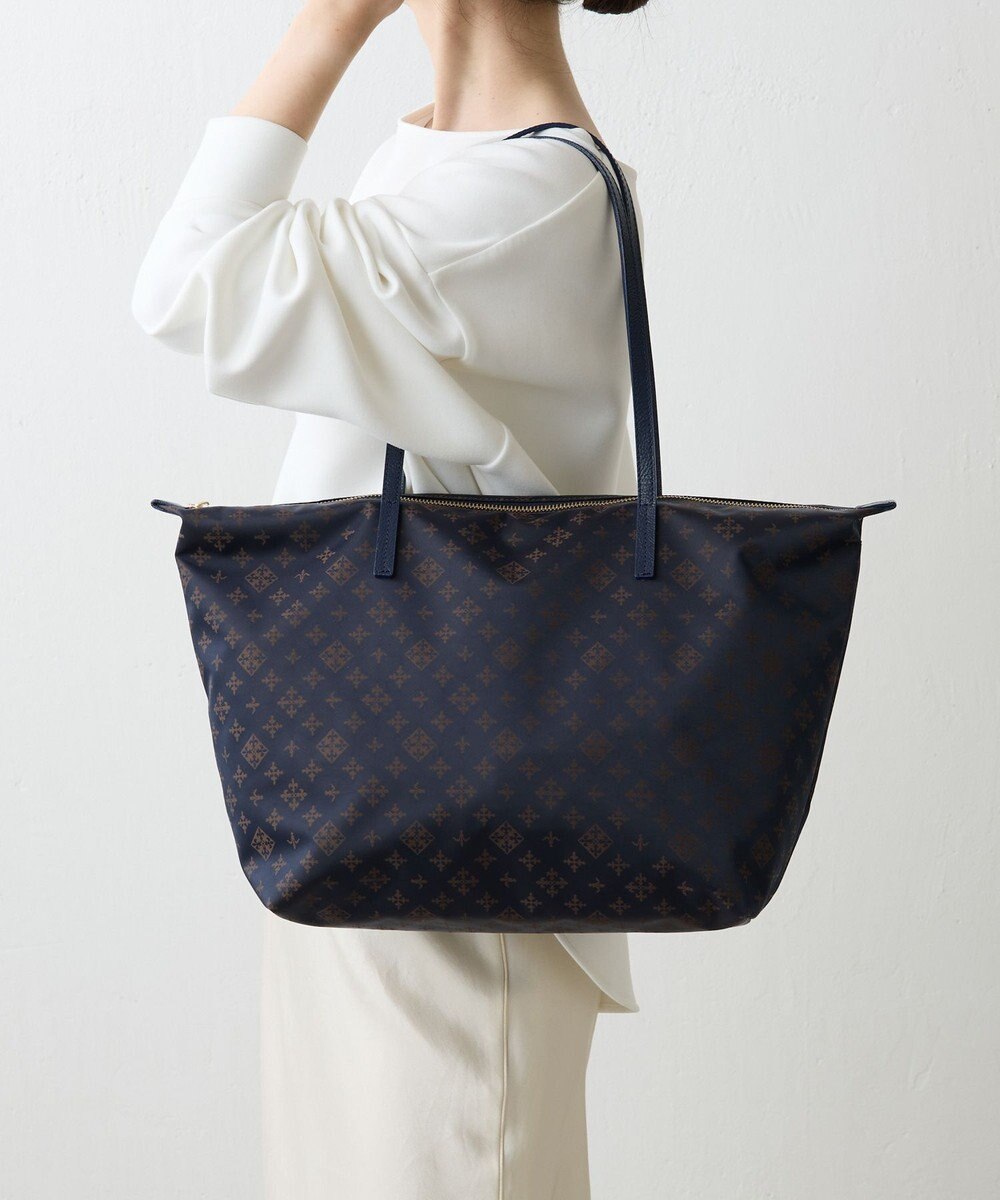 russet ＜380g/軽量＞ファスナー付きナイロントートバッグ(CE-1568) 