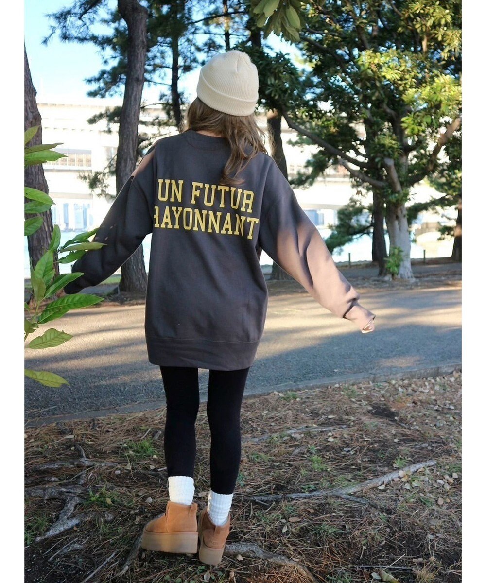 Green Parks バックロゴプリントスウェット 