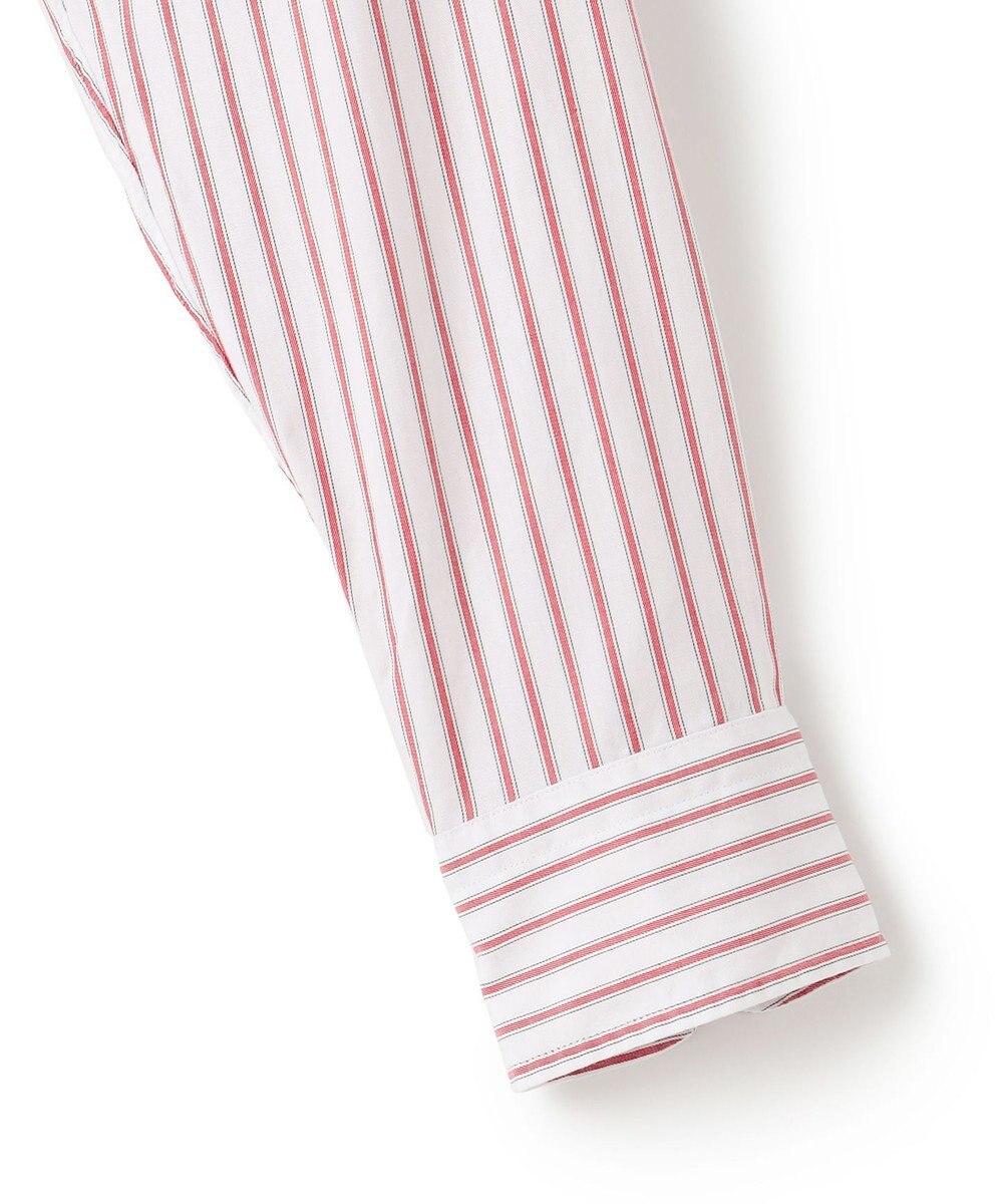 J.PRESS MEN 【WEB・一部店舗限定】ドビーマルチストライプ バンドカラーシャツ 