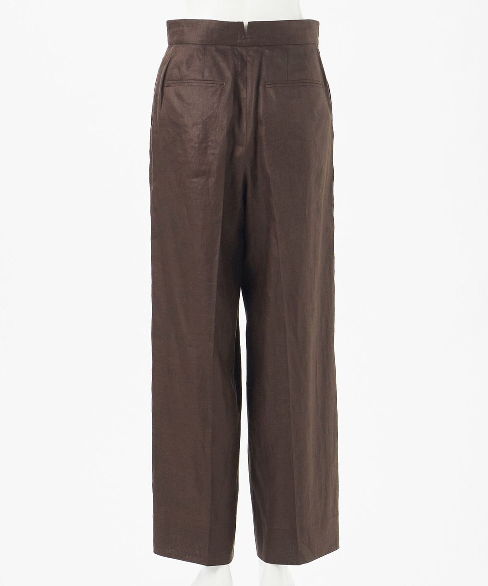 23区 【エステータ】チンツリネン ストレート ワイドパンツ 