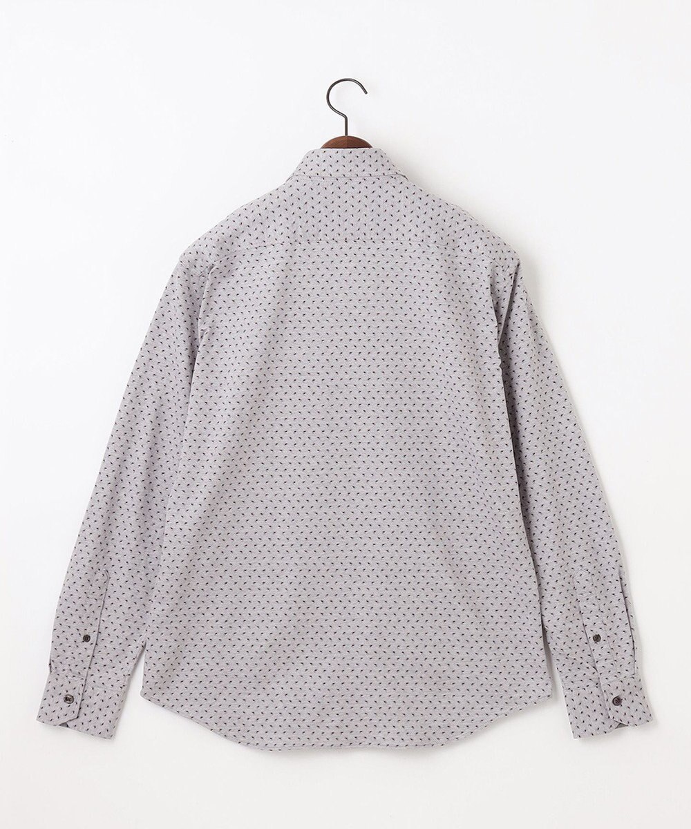 JOSEPH ABBOUD 【綿100％・ストレッチ】コンフォートジャージープリントシャツ 