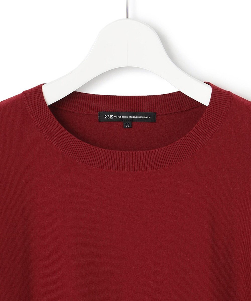 23区 L ヴィスコースストレッチ ドルマン ニット 