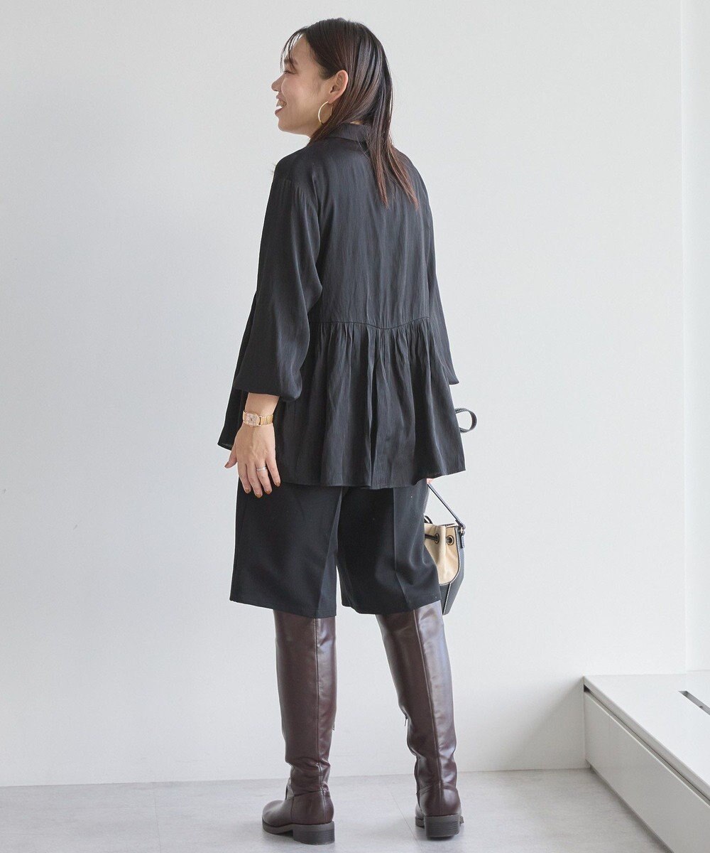 AMERICAN HOLIC サテンティアードブラウス 