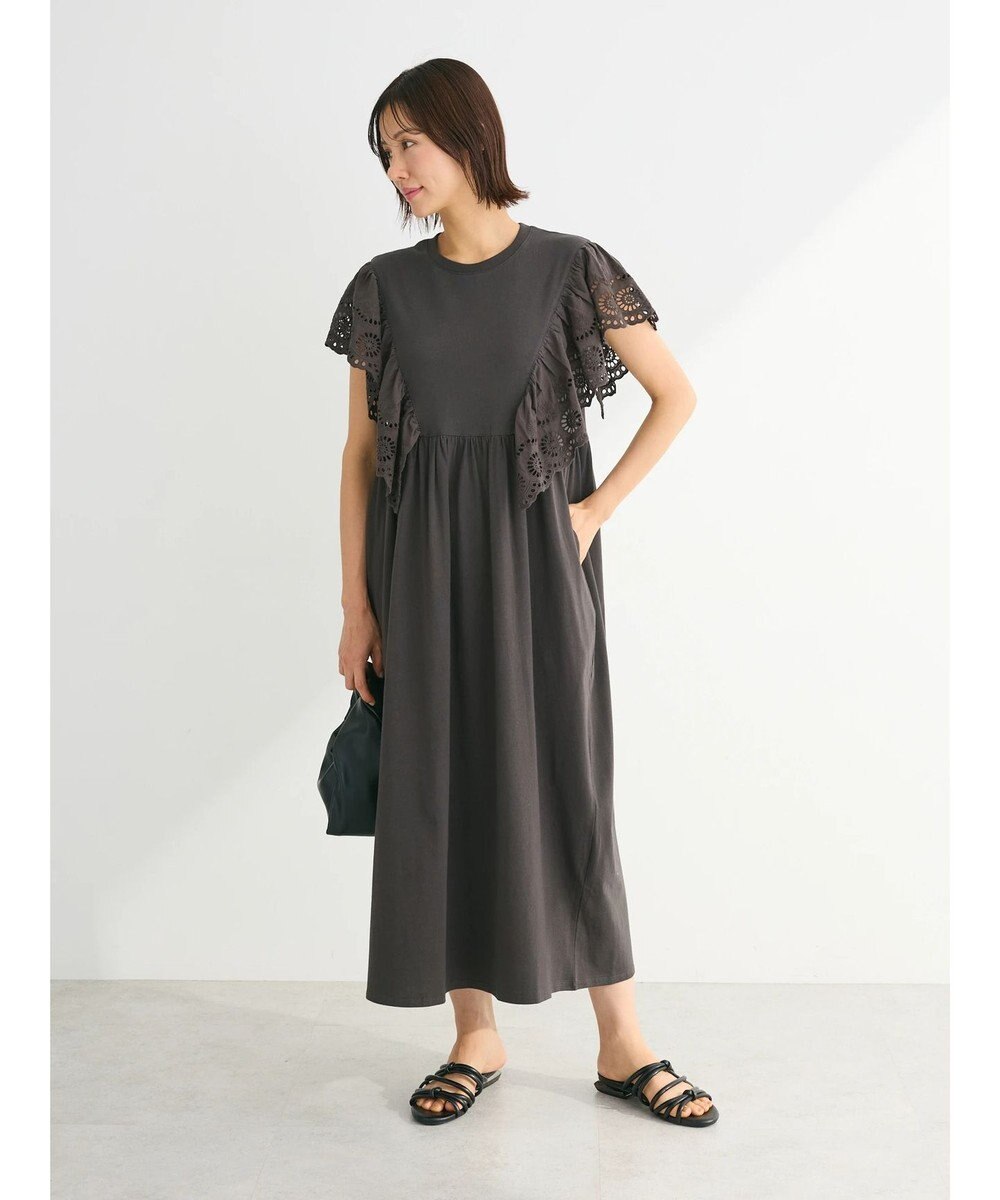 Green Parks ・ＳＵＧＡＲ　ＳＰＯＯＮ　ショルダー刺繍レースワンピース 