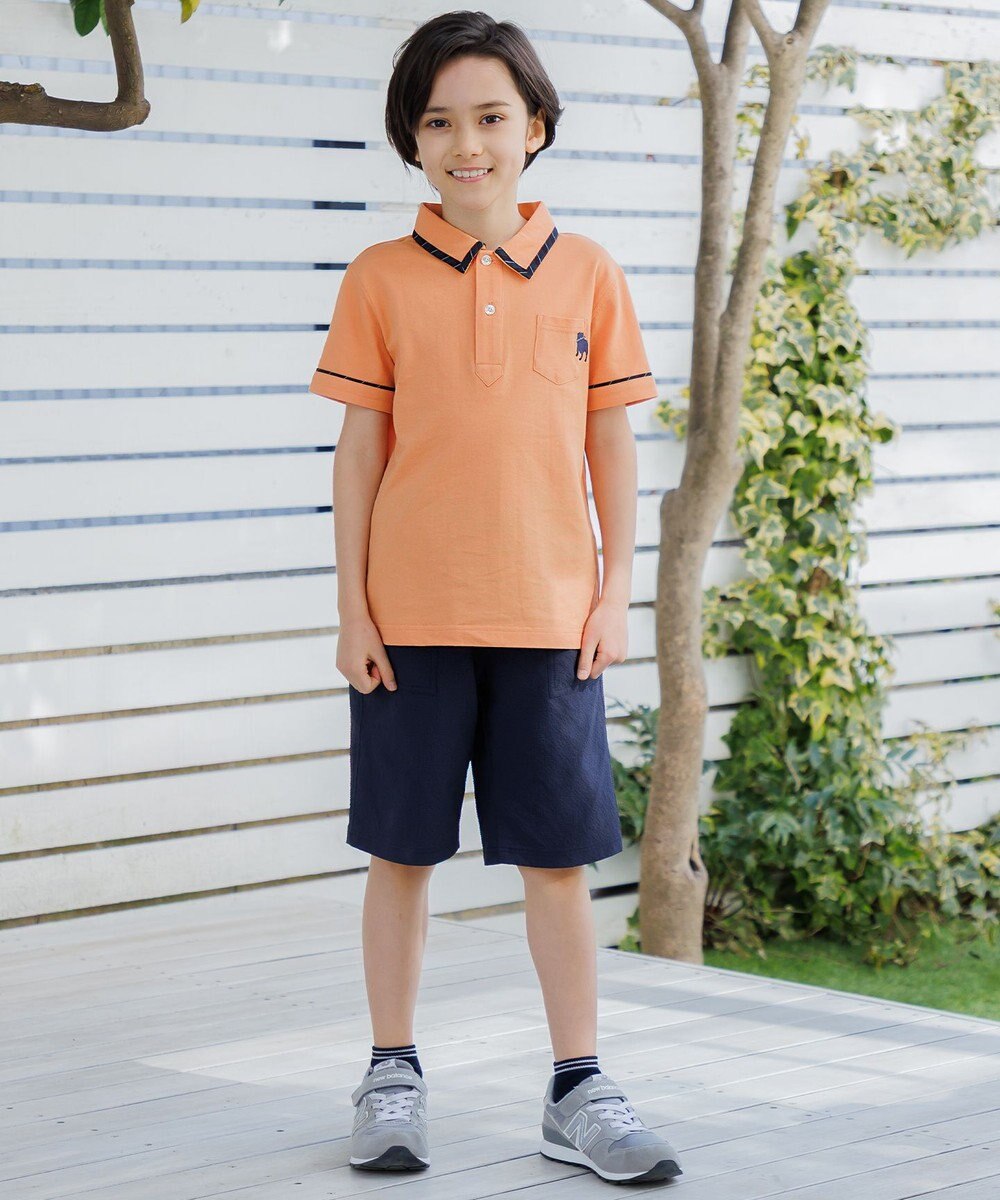 J.PRESS KIDS 【140-170cm】 T/Cライト鹿の子ポロシャツ 