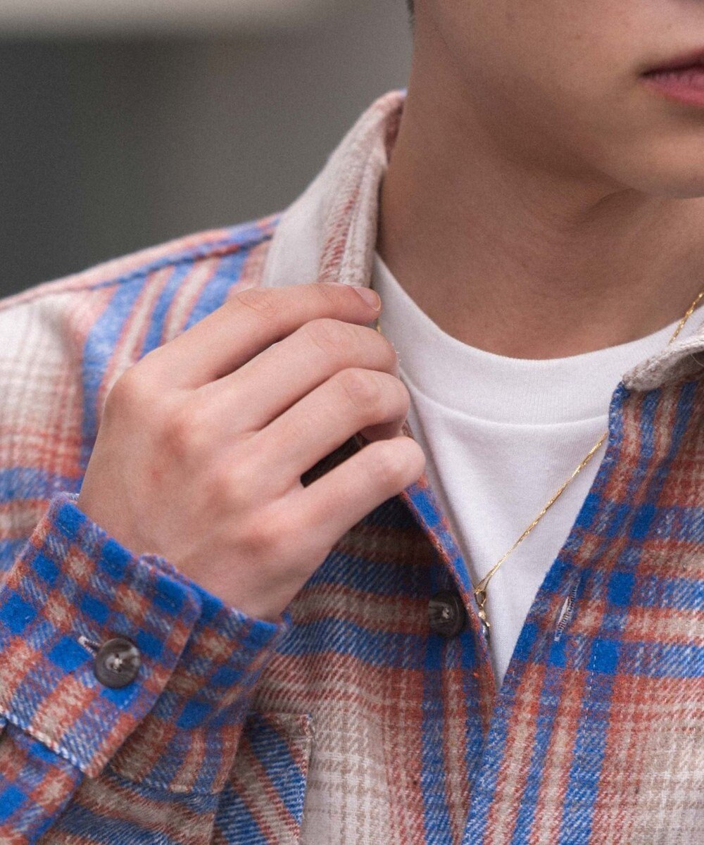 WEGO 【2025年秋冬新作/ユニセックス着用ITEM/SMLサイズ展開】ヘビーネルチェックシャツ（LS） 