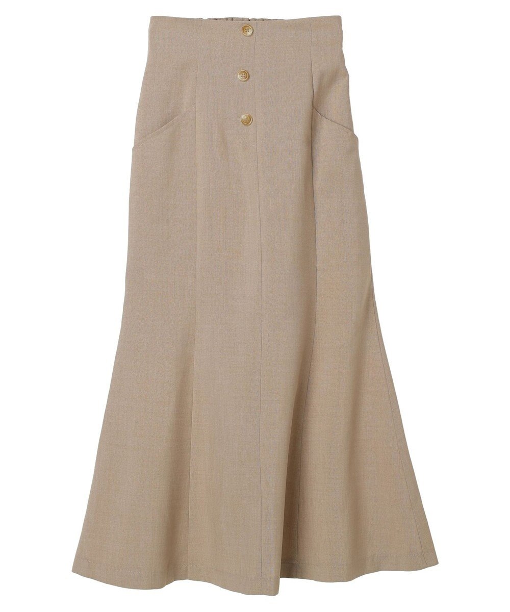 earth music&ecology フロントボタンマーメイドスカート 