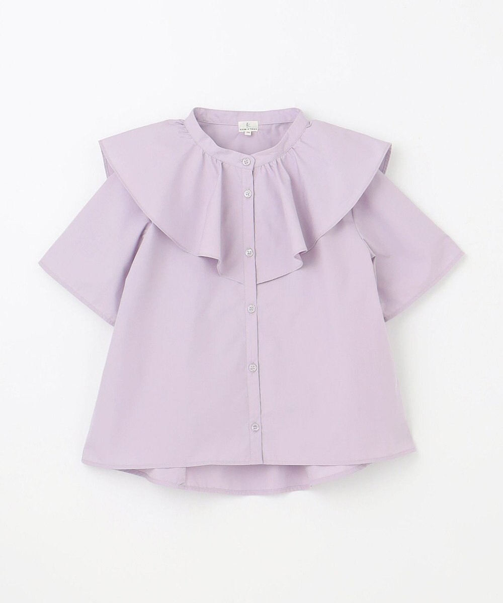 組曲 KIDS 【150-160㎝】パピヨンラッフル ブラウス 