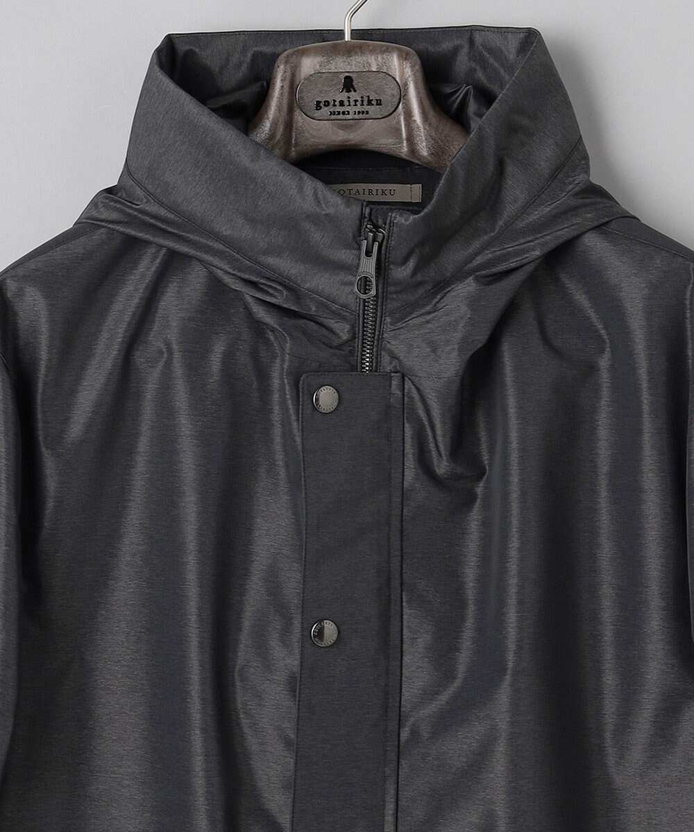 GOTAIRIKU 【シーンレスに対応】ブライトシャンブレーミリタリーパーカ コート 