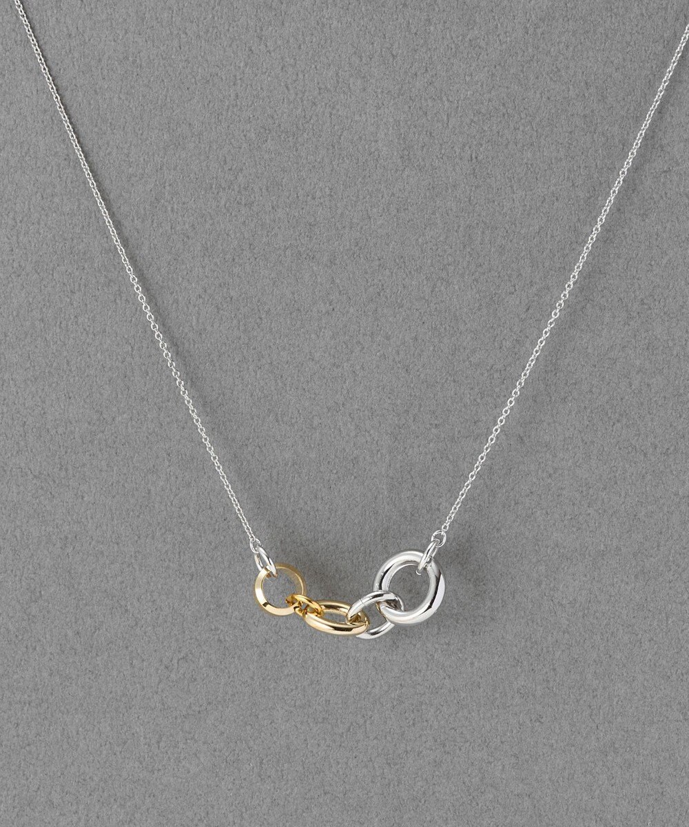 Phoebe 【金属アレルギー対応】ミックスループメタルネックレス　シルバー　ニッケルフリー 