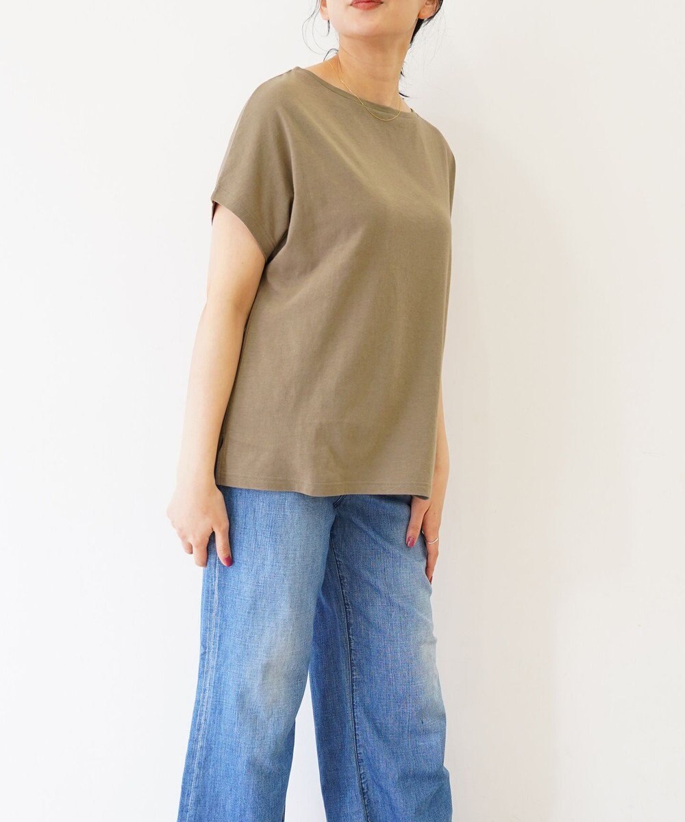 TOQUE 〈大草直子さんアドバイザー〉 タンギスコットン天竺半袖Ｔシャツ 