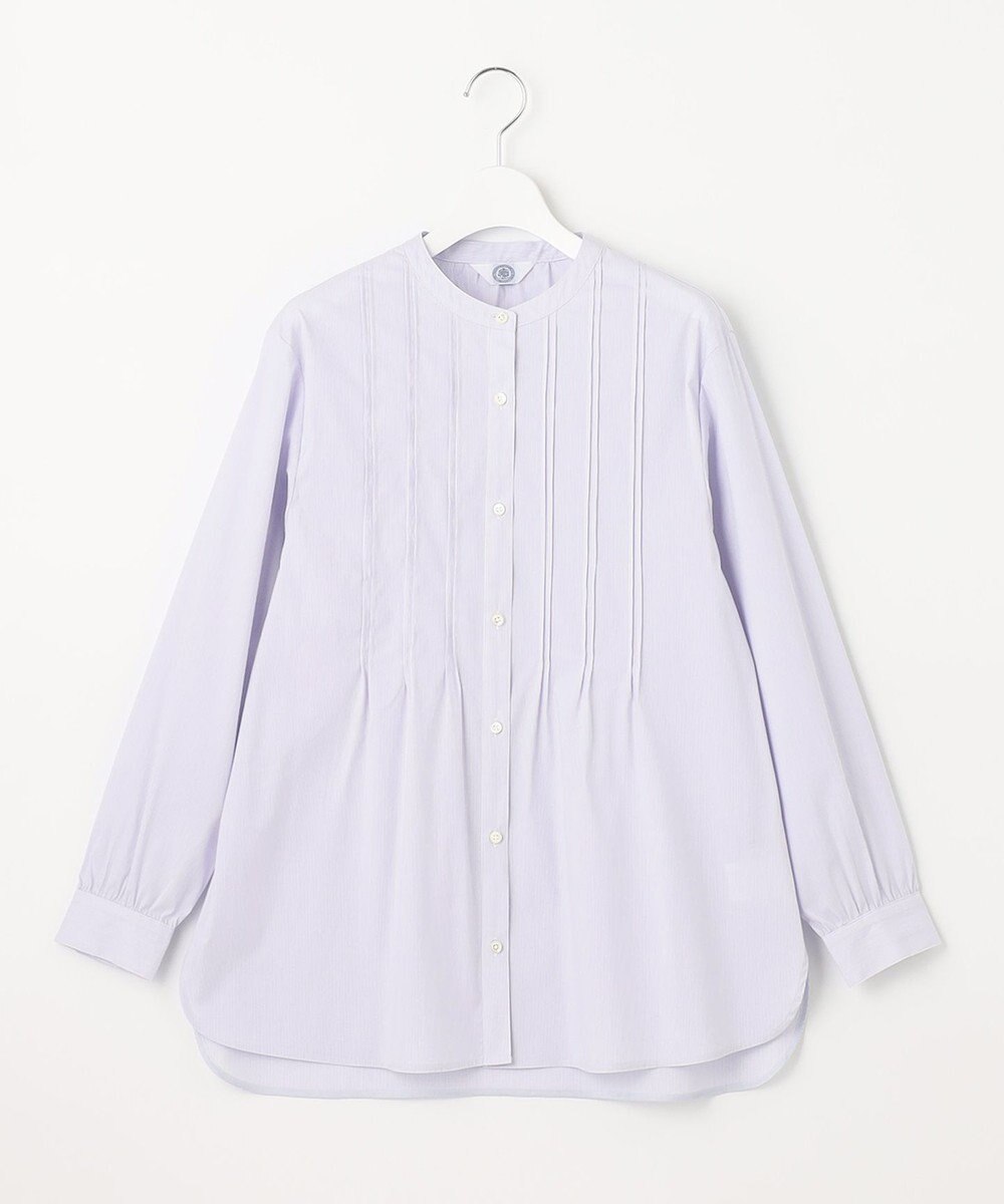 J.PRESS LADIES 【洗える】 BEZ VEGA ピンタック ストライプ ブラウス 